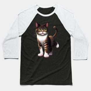 funny cat Baseball T-Shirt